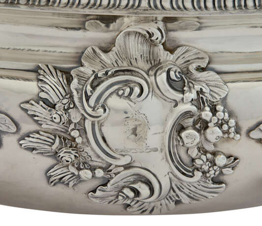 A GEORGE II SILVER TWO-HANDLED SOUP TUREEN AND COVER - photo 3