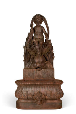 A LARGE FRENCH CAST-IRON FIGURAL FOUNTAIN - photo 1