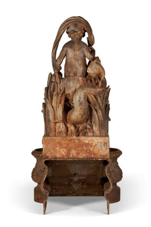 A LARGE FRENCH CAST-IRON FIGURAL FOUNTAIN - Foto 3