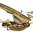 A model of the Portuguese fishing boat muleta. Модель португальской рыбацкой лодки мулеты. - Achat en un clic