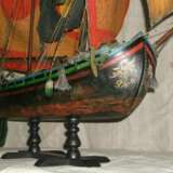 “Italian fishing boat tartan of the province of Chioggia Venice. Italian fishing boat tartan province of Ciega Venezia.” Realist Historical genre 2009 - photo 2