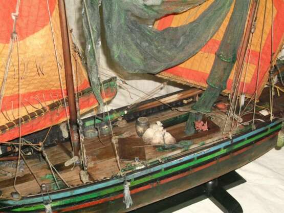 “Italian fishing boat tartan of the province of Chioggia Venice. Italian fishing boat tartan province of Ciega Venezia.” Realist Historical genre 2009 - photo 3