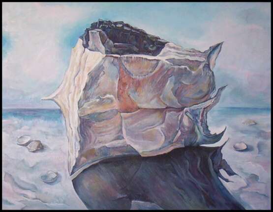 “Moonlight the white stone” Surrealism Landscape painting 20015 - photo 1