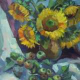 „Stillleben mit Sonnenblumen“ Impressionismus Stillleben 2018 - Foto 1