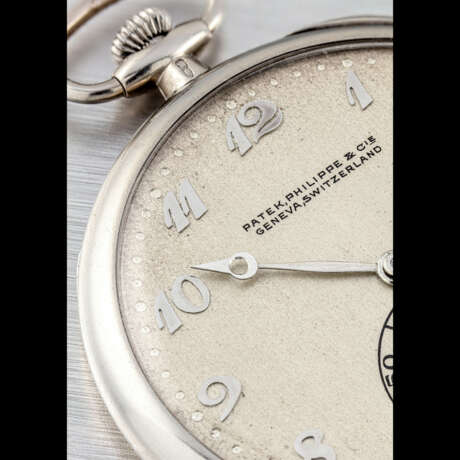 PATEK PHILIPPE. AN IMPORTANT PLATINUM MINUTE REPEATING KEYLESS LEVER WATCH WITH BREGUET NUMERALS - фото 2