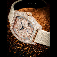 F.P. JOURNE. AN ATTRACTIVE LADY’S 18K PINK GOLD AND DIAMOND-SET WRISTWATCH