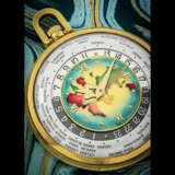 PATEK PHILIPPE. A MAGNIFICENT AND EXTREMELY RARE 18K GOLD WORLD TIME POCKET WATCH WITH WORLD MAP CLOISONN&#201; ENAMEL DIAL - photo 2