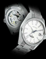 GRAND SEIKO. A STAINLESS STEEL LIMITED EDITION AUTOMATIC WRISTWATCH WITH SWEEP CENTRE SECONDS, DATE AND BRACELET