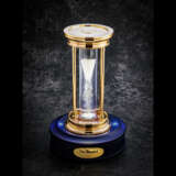DE BEERS. A BRASS AND DIAMOND HOUR GLASS TIMER - photo 1