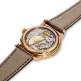 PATEK PHILIPPE. A RARE 18K PINK GOLD AUTOMATIC MINUTE REPEATING WRISTWATCH WITH ENAMEL DIAL - photo 3