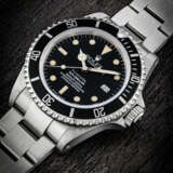 ROLEX. A RARE STAINLESS STEEL AUTOMATIC WRISTWATCH WITH SWEEP CENTRE SECONDS, DATE AND BRACELET - photo 1
