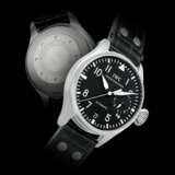 IWC. A STAINLESS STEEL AUTOMATIC WRISTWATCH WITH SWEEP CENTRE SEONCDS, DATE AND 8 DAYS POWER RESERVE - Foto 1