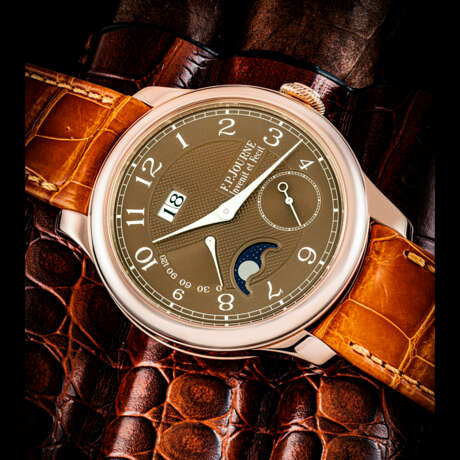 F.P. JOURNE. AN 18K PINK GOLD AUTOMATIC WRISTWATCH WITH DATE, MOON PHASES AND POWER RESERVE - photo 1