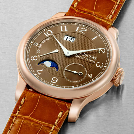 F.P. JOURNE. AN 18K PINK GOLD AUTOMATIC WRISTWATCH WITH DATE, MOON PHASES AND POWER RESERVE - photo 2