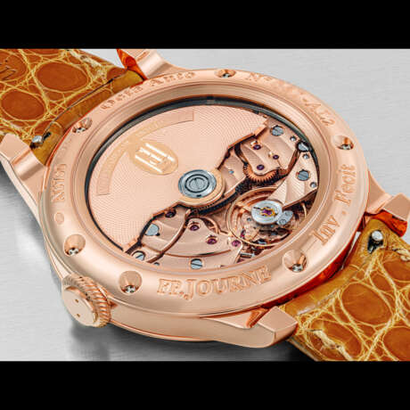 F.P. JOURNE. AN 18K PINK GOLD AUTOMATIC WRISTWATCH WITH DATE, MOON PHASES AND POWER RESERVE - фото 3