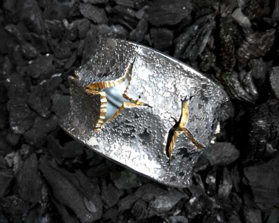“Silver bracelet with gold plating” Abstractionism Mythological 2017 - photo 2