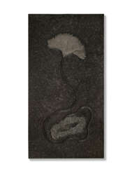 A VERY LARGE FOSSIL SEA LILY PLAQUE