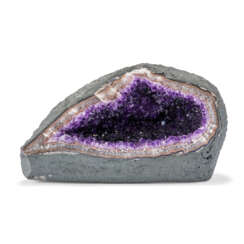 A TABLETOP-SIZED AMETHYST GEODE