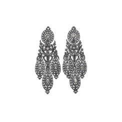 ANTIQUE DIAMOND GIRANDOLE EARRINGS