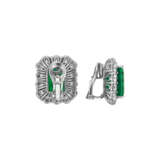 EMERALD AND DIAMOND EARRINGS - Foto 4