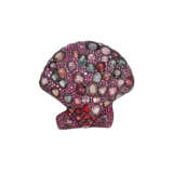 JAR SPINEL AND RUBY SHELL BROOCH - Foto 1