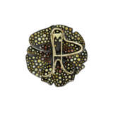 JAR PAIR OF CITRINE, GARNET AND DIAMOND `PANSY` BROOCHES - photo 7