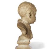 A WHITE MARBLE BUST OF A CHILD WEARING A MEDALLION - photo 5