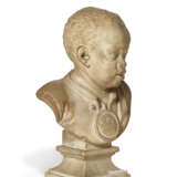 A WHITE MARBLE BUST OF A CHILD WEARING A MEDALLION - photo 6