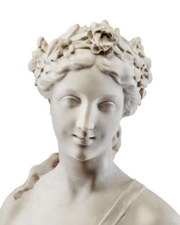 A WHITE MARBLE FIGURE OF FLORA - Foto 7