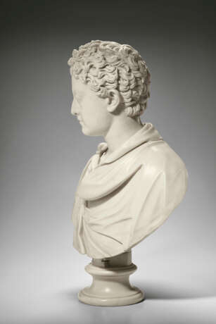 A WHITE MARBLE BUST OF THE EMPEROR COMMODUS - Foto 3