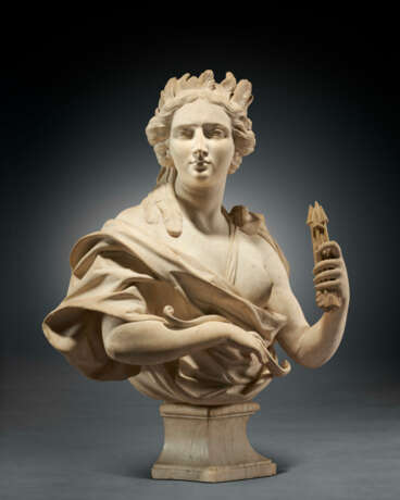 A MARBLE BUST REPRESENTING THE AMERICAS - photo 2