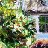 В деревне у бабушки канва Acrylic paint Post-Impressionism Genre art Ukraine 2021 - photo 2