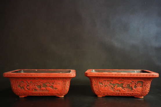 Set of 2 pcs., Красный лак, 18 век - photo 1