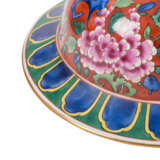 Asiatische Deckelvase im französischen Salon-Stil, 20. Jh., - Foto 11