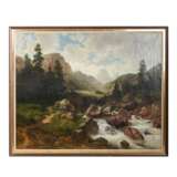 ROSE, K.JULIUS (1828-1911) "Bauern an einem Fluss im Gebirge" - фото 2