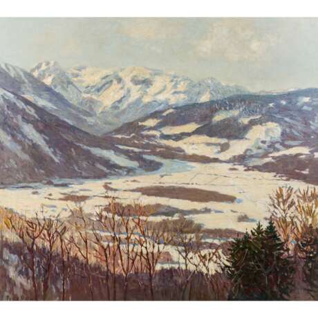 OSSWALD, FRITZ (1878-1966) "Schneelandschaft" - Foto 1