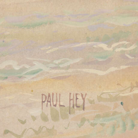 HEY, PAUL (1867-1952), "Rast bei der Heuernte vor dem Dorf", - Foto 5