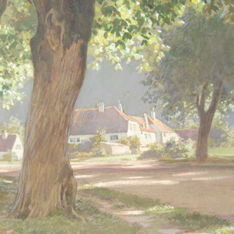 HEY, PAUL (1867-1952), "Rast bei der Heuernte vor dem Dorf", - Foto 7