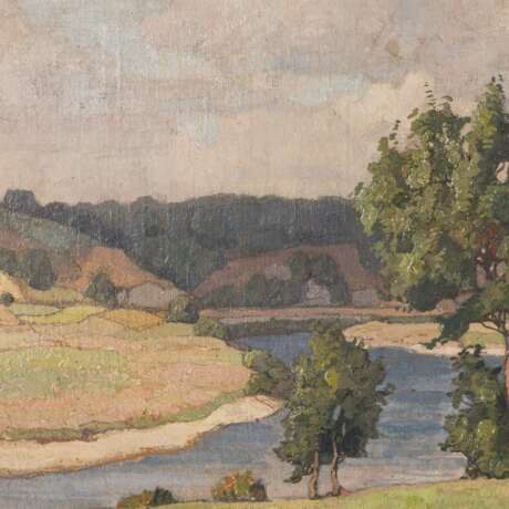 KAISER, RICHARD (1868-1941), "Flusslandschaft", - Foto 4