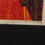 DEGENHARDT, MANFRED (geb. 1940), 4 Farbholzschnitte "Figuren", 1973 und 1974, - photo 2