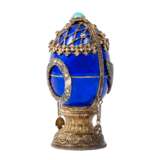 RUSSLAND aufklappbares Zier-Ei mit Reiterstandbild im Fabergé-Stil, 20. Jh. - photo 10
