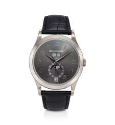 PATEK PHILIPPE, REF. 5396G-014, A VERY FINE 18K WHITE GOLD ANNUAL CALENDAR WRISTWATCH WITH MOON PHASES