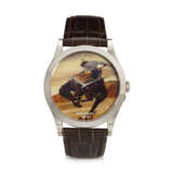 PATEK PHILIPPE, REF. 5089G-070, AN EXTREMELY RARE 18K WHITE GOLD WRISTWATCH WITH “RODEO” WOOD MARQUETRY DIAL, LIMITED EDITION OF 10 EXAMPLES - photo 1