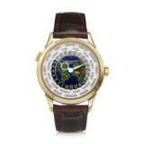 PATEK PHILIPPE, REF. 5231J-001, A FINE 18K YELLOW GOLD WORLD TIME WRISTWATCH WITH CLOISONN&#201; ENAMEL DIAL DEPICTING THE AMERICAS, EURASIA, AND AFRICA - photo 1