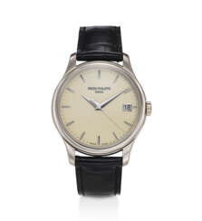PATEK PHILIPPE, REF. 5227G-001, A FINE 18K WHITE GOLD WRISTWATCH WITH DATE AND OFFICER’S CASEBACK