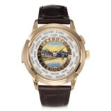 PATEK PHILIPPE, REF. 5531R-012, A VERY FINE 18K ROSE GOLD MINUTE REPEATING WORLD TIME WRISTWATCH WITH CLOISONN&#201; ENAMEL DIAL DEPICTING THE LAVAUX VINEYARDS ON THE SHORES OF LAKE GENEVA - Foto 1