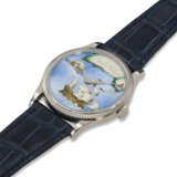 PATEK PHILIPPE, REF. 5177G-012, AN EXTREMELY ATTRACTIVE 18K WHITE GOLD WRISTWATCH WITH CLOISONNE ENAMEL DIAL DEPICTING THE “CHART OF THE CARIBBEAN” - Foto 2