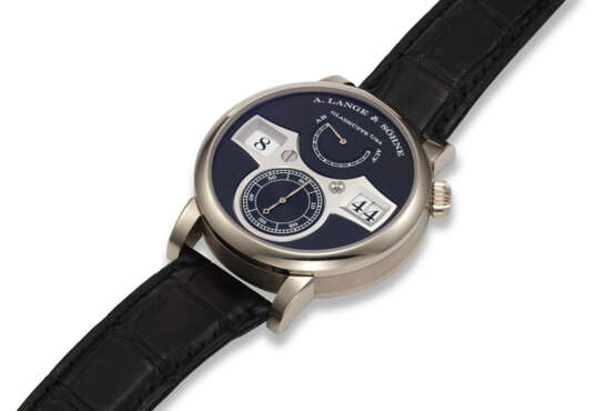 A. LANGE & S&#214;HNE, REF. 140.029, ZEITWERK, A FINE 18K WHITE GOLD WRISTWATCH WITH DIGITAL DISPLAY AND POWER RESERVE - фото 3
