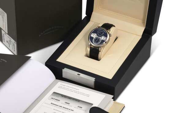 A. LANGE & S&#214;HNE, REF. 140.029, ZEITWERK, A FINE 18K WHITE GOLD WRISTWATCH WITH DIGITAL DISPLAY AND POWER RESERVE - фото 8