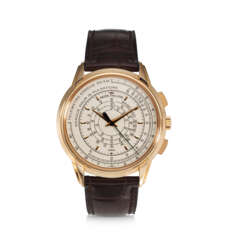 PATEK PHILIPPE, REF. 5975R-001, A FINE 18K ROSE GOLD MULTI-SCALE CHRONOGRAPH WRISTWATCH, MADE TO COMMEMORATE THE 175TH ANNIVERSARY OF PATEK PHILIPPE